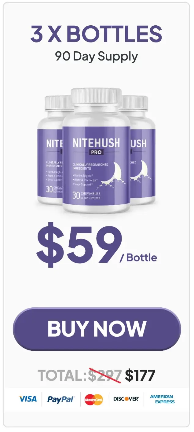 NiteHush Pro Buy 3 Bottles